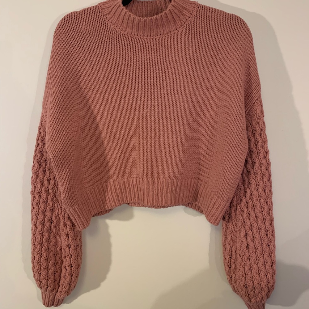 Muted pink sweater